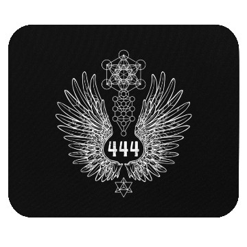 Discover Angel Number 444 Sacred Geometry Healing Mouse Pads