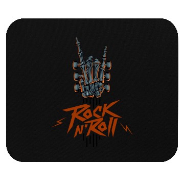 Discover Guitar Neck Skeleton Hand Rock And Roll Guitar Mouse Pads