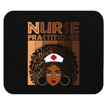 Discover Nursing Practitioner Nurse For American African Mouse Pads