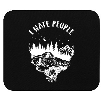 Discover I Hate People Avid Outdoorsman Camping Fanatic Mouse Pads