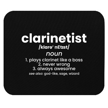 Discover Clarinetist Definition Clarinet Clarinetist Mouse Pads