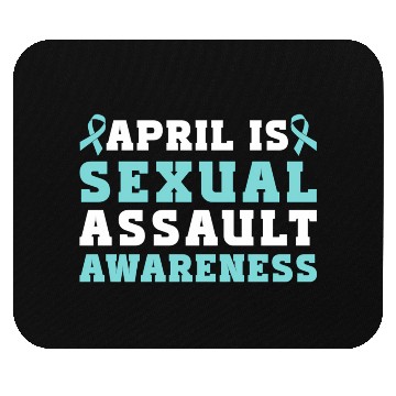 Discover April Is Sexual Assault Awareness Teal Ribbon Mouse Pads