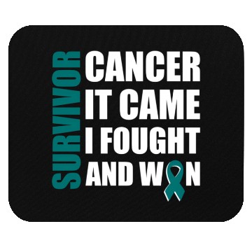Discover Ovarian Cancer Fight Cancer Ribbon Mouse Pads