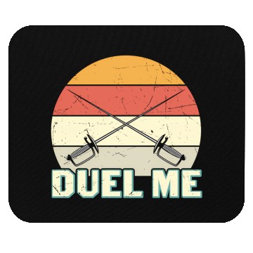 Discover Duel Me Fencing Swords Sports Fencer Swords Mouse Pads