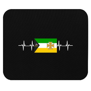 Discover Irish Ireland Offaly Flag Mouse Pads