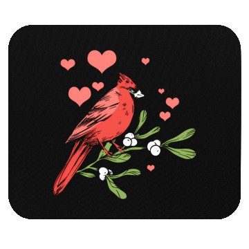 Discover Bird Bird Watching Bird Watcher Birder Heart Cardi Mouse Pads