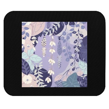 Discover Wisteria Pattern, Japanese Kimono Fabric Pattern Mouse Pads