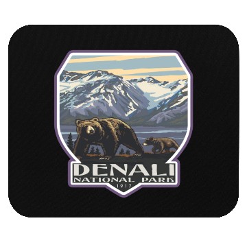 Discover Denali national park Mouse Pads