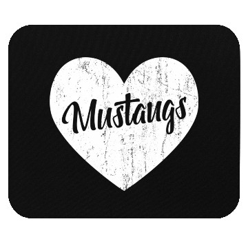 Discover Mustangs School Sports Fan Team Spirit Mascot He Mouse Pads