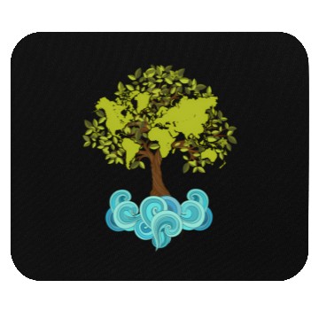 Discover Trees Plants Waves Nature Earth Day Mouse Pads