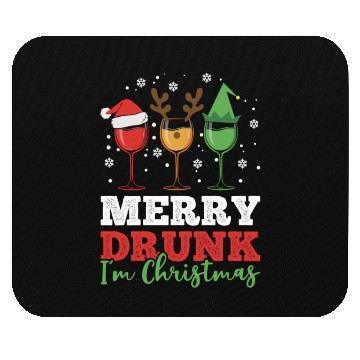 Discover Wine Drinking Pajama Merry Drunk I'M Mouse Pads