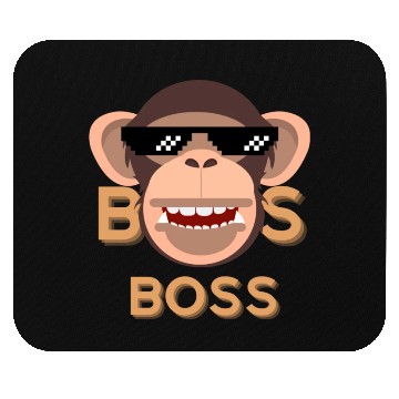 Discover I'm the boss Mouse Pads