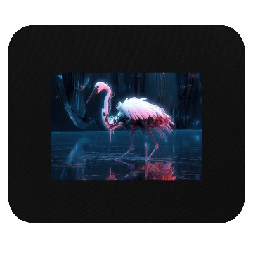Discover Neon Bird of Paradise Mouse Pads
