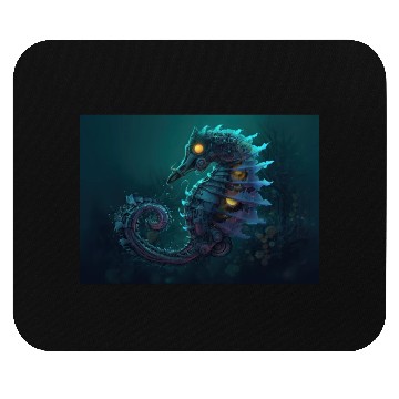 Discover Neon Shark Attack Mouse Pads