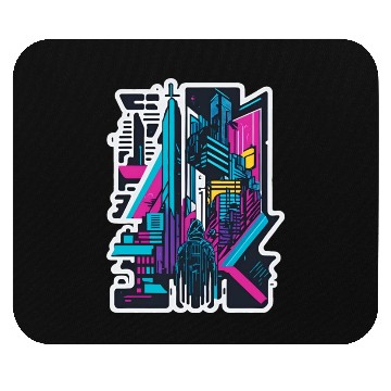 Discover Cyberpunk Cityspace Mouse Pads