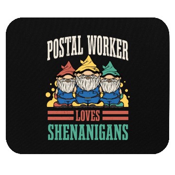 Discover Postal Worker Loves Shenanigans St. Patrick's Day Mouse Pads