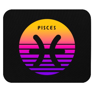 Discover Pisces Zodiac Sign Sunset Pisces Mouse Pads
