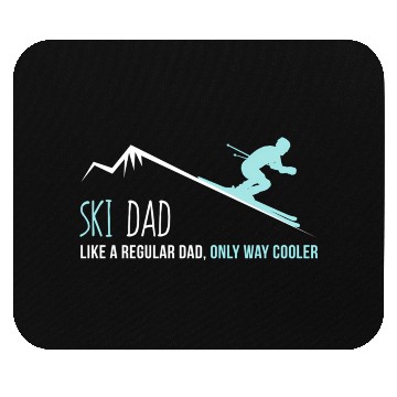 Discover Ski Dad Winter Skiing Mouse Pads