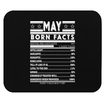 Discover Born In May Facts Mouse Pads