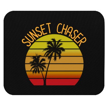 Discover Sunset Chaser Beach Vacation Palm Tree Sand And Su Mouse Pads