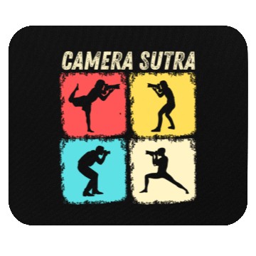 Discover Camera Sutra Funny Photography Camera Lover Mouse Pads