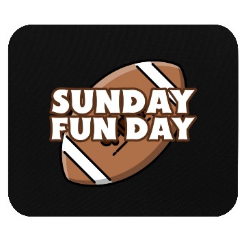 Discover Sunday Fun Day Football Mouse Pads