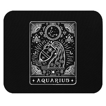 Discover Aquarius Tarot Aquarius Zodiac Sign Month Mouse Pads