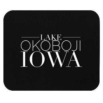 Discover Lake Okoboji Iowa Mouse Pads