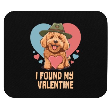Discover Funny Goldendoodle Dog Dad Doodle Mom Cute Dog Mouse Pads