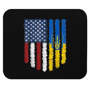 Discover Ukrainian American Flag Ukraine Usa America Roots Mouse Pads