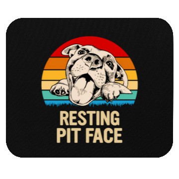 Discover Resting Pit Face Mouse Pads