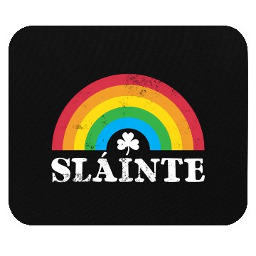 Discover Slainte 80S 70S Rainbow Irish St PatricDay Mouse Pads