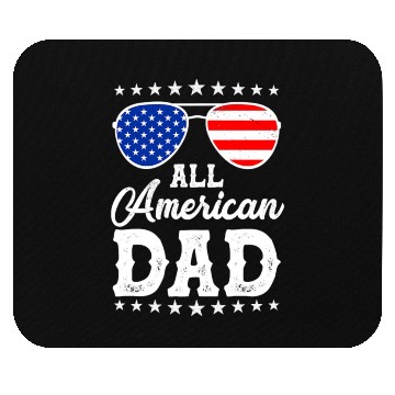 Discover 4th Of July Patriotic American Dad Us Mouse Pads