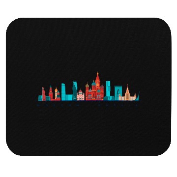 Discover Moscow Skyline Russia Red Square Russian Mouse Pads