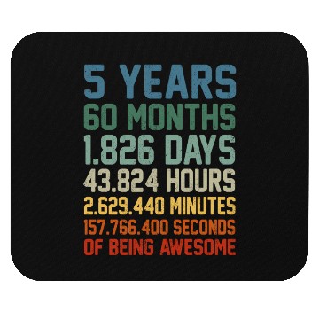 Discover 5Th 5 Being Awesome Anniversary Mouse Pads