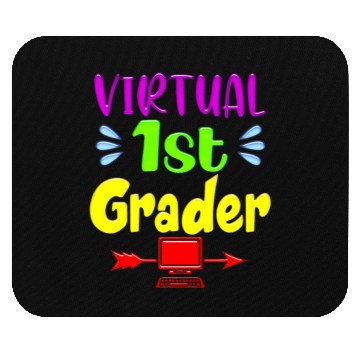 Discover Virtual 1st grader Funny Back to School 2020 Teach Mouse Pads