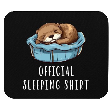 Discover Official sleeping pajama Mouse Pads sea otter