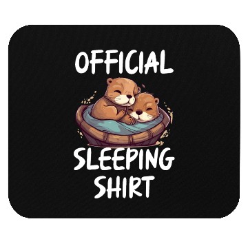 Discover Official sleeping pajama Mouse Pads sea otter