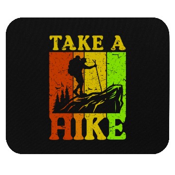 Discover Take a Hike Wanderlust Hiker Hiking Mountains Mouse Pads