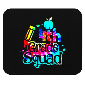 Discover Tie Dye 4th Grade Squad Back To School Teachers Mouse Pads