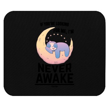Discover Sleeping sloth on the crescent Mouse Pads