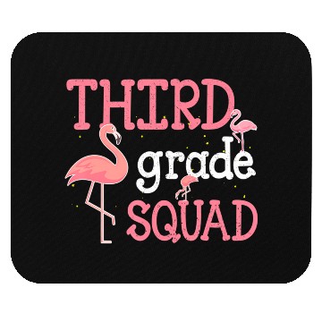 Discover Third Grade Squad Flamingo Back To School Funny Mouse Pads