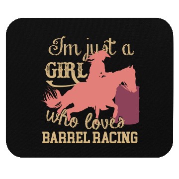 Discover Cowgirl Who Loves Barrel Racing Mouse Pads