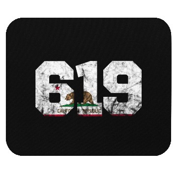 Discover Area Code 619 San Diego California Mouse Pads