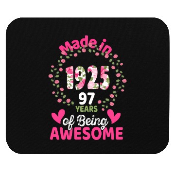 Discover 97 97Th Born In 1925 Floral Mouse Pads