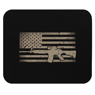 Discover Distressed American Flag Ar15 For Gun Ar15 Mouse Pads