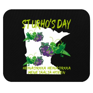 Discover St Urhos Day Grasshopper Grapes Vineyard Minnesota Mouse Pads
