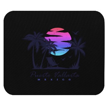 Discover Puerto Vallarta Mexico Beach Vacation Sunset Mouse Pads