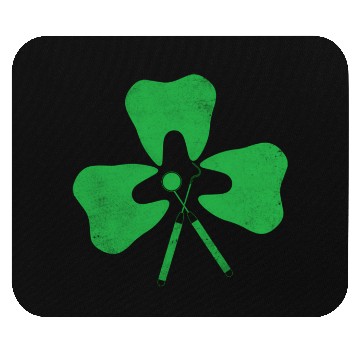 Discover Dental Hygienist St PatricDay Shamrock Tooth Denti Mouse Pads