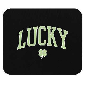 Discover St Patrick'S Day Lucky Face Mouse Pads